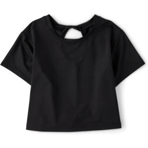 The Children’s Place Girls Atheletic Short Sleeve Tops(Black)