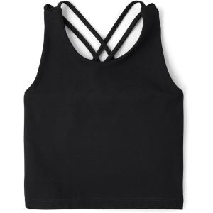 The Children’s Place Girls Atheletic Sleeveless Tank Tops(Black)