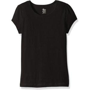 The Children’s Place Girls Basic Short Sleeve Layering Tee(Black Single)