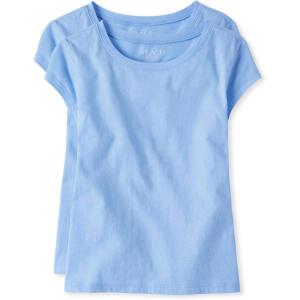 The Children’s Place Girls Basic Short Sleeve Layering Tee(Daybreak 2-pack)