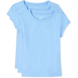 The Children’s Place Girls Basic Short Sleeve Layering Tee(Daybreak 3-pack)