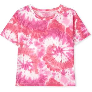 The Children’s Place Girls Basic Short Sleeve Layering Tee(Fiesta Tie Dye)