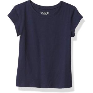 The Children’s Place Girls Basic Short Sleeve Layering Tee(Tidal)