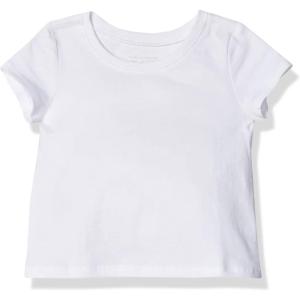 The Children’s Place Girls Basic Short Sleeve Layering Tee(White Single)