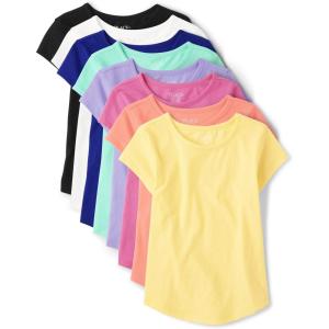 The Children’s Place Girls Short Sleeve High Low Tee(Multi Color Shirt Tee 8-pack)