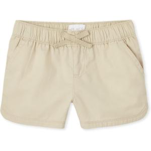 The Children’s Place Girls’ Twill Pull on Shorts(Straw Hat)