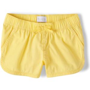The Children’s Place Girls’ Twill Pull on Shorts(Sun Valley)