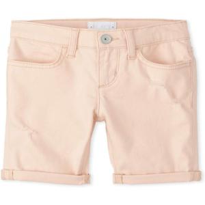 The Children’s Place Girls Twill Skimmer Shorts(Peach Ice)