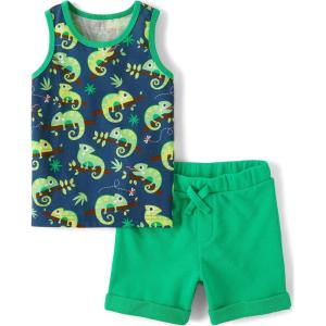 The Children’s Place baby-boys And Toddler Tank Top and Shorts 2 Piece Outfit(Vernon Navy)
