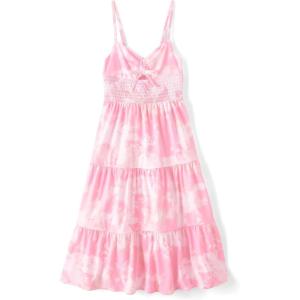 The Children’s Place girls Floral Smocked Babydoll Dress(Tiara Pink)