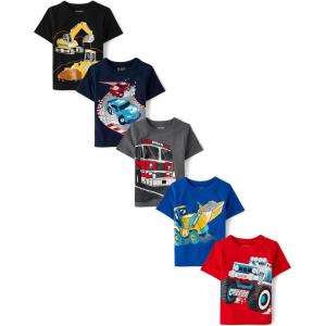 The Children’s Place,Baby Boys,and Toddler Vehicle Short Sleeve Graphic T-Shirts(Popular Vehicles)