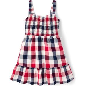 The Children’s Place,Short Sleeve Fashion Dress(Americana Gingham)