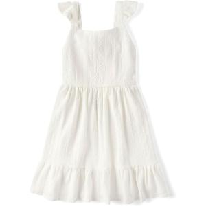 The Children’s Place,Short Sleeve Fashion Dress(Simply White)