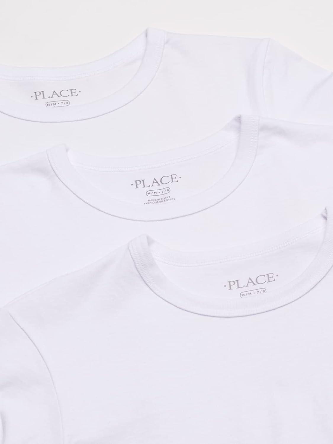 imageThe Childrens Place Boys Basic Layering Long Sleeve TeeWhite 3pack