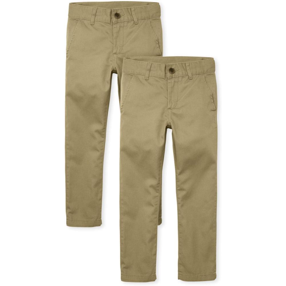 imageStretch Straight Chino PantsmultipacksFlax 2 Pack