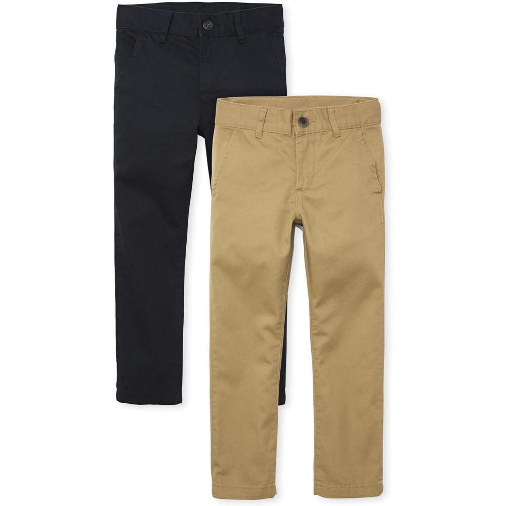 imageStretch Straight Chino PantsmultipacksTidalFlax 2pack