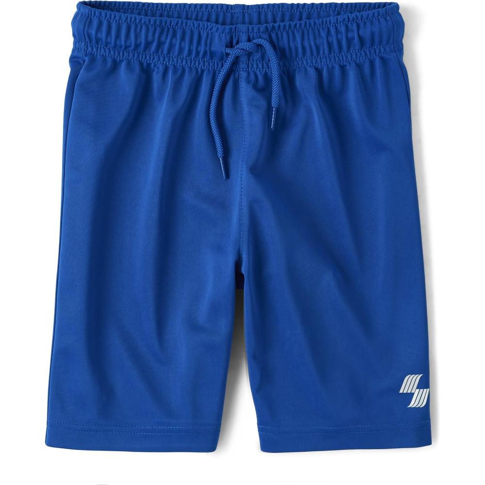 imageThe Childrens Place Boys Performance Basketball Shorts 2 PackRenew Blue