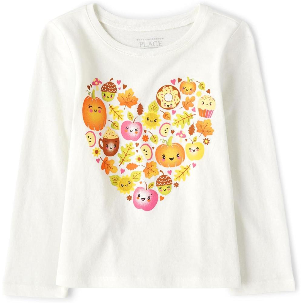 imageThe Childrens Place UnisexBaby and Toddler All HolidaysBirthdays Long Sleeve Graphic TShirtsHarvest Heart