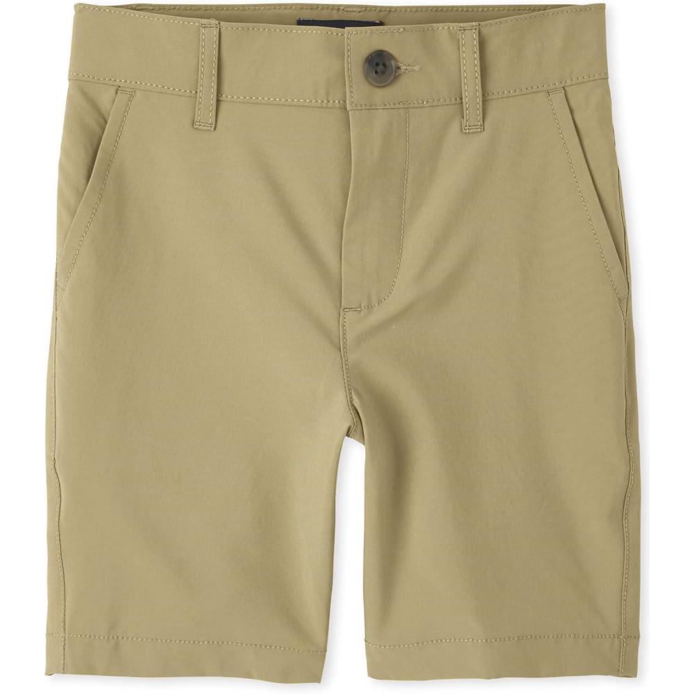 imageThe Childrens Place boys Quick Dry Chino ShortsFlax Single