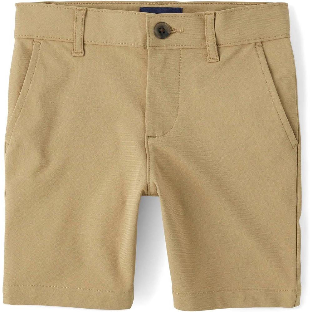 imageThe Childrens Place boys Quick Dry Chino ShortsKhaki