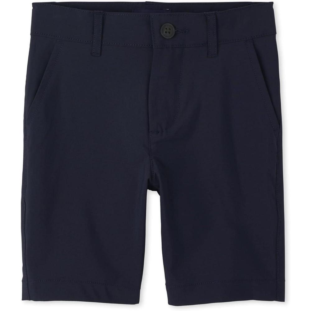 imageThe Childrens Place boys Quick Dry Chino ShortsNew Navy Single