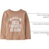 The Children’s Place Unisex-Baby and Toddler All Holidays,Birthdays Long Sleeve Graphic T-Shirts(Football Fav Season)