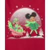 The Children’s Place Unisex-Baby and Toddler All Holidays,Birthdays Long Sleeve Graphic T-Shirts(Girl Sleigh)