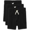 French Terry Casual Shorts(Black 3 Pack)