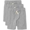 French Terry Casual Shorts(Heather Grey 3 Pack)