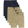 Stretch Chino Shorts(Flax/New Navy 6-pack)