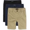 Stretch Chino Shorts(Flax/New Navy/Black 3-pack)