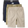 The Children’s Place Baby-Boys Essential Cargo Shorts(Flax/Sandwash/Tidal/Washed Black 4-pack)