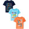 The Children’s Place Baby-Boys and Toddler School Days Short Sleeve Graphic T-Shirts,multipacks(Alphabet/Color Cars/123 Sports 3-pack)