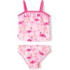 The Children’s Place Baby-Girls and Toddler 2 Piece Tankini Swimsuit(Ruffle Flamingo)