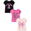 The Children’s Place Baby-Girls and Toddler Assorted Everyday Short Sleeve Graphic T-Shirts,multipacks(Bossy Sassy 3-pack)