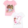 The Children’s Place Baby-Girls and Toddler Assorted Everyday Short Sleeve Graphic T-Shirts,multipacks(Girl Painting/Cat Flowers)