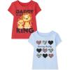 The Children’s Place Baby-Girls and Toddler Assorted Everyday Short Sleeve Graphic T-Shirts,multipacks(Love My Daddy/Daddy King)