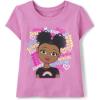 The Children’s Place Baby-Girls and Toddler Assorted Everyday Short Sleeve Graphic T-Shirts,multipacks(Pink Girl Talk/Dreams White 2-pack)
