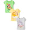 The Children’s Place Baby-Girls and Toddler Assorted Everyday Short Sleeve Graphic T-Shirts,multipacks(Unicorn/Ice Cream/Flamingo 3-pack)