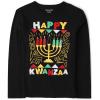 The Children’s Place Boys All Holidays Long Sleeve Graphic T-Shirts Happy Kwanza Medium