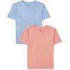 The Children’s Place Boys Short Sleeve Knit T-Shirt(Blue/Red 2-pack)