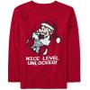 The Children’s Place Unisex-Baby and Toddler All Holidays,Birthdays Long Sleeve Graphic T-Shirts(Christmas Nice Level)