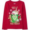 The Children’s Place Unisex-Baby and Toddler All Holidays,Birthdays Long Sleeve Graphic T-Shirts(Feliz Navidad Mug)