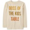 The Children’s Place Unisex-Baby and Toddler All Holidays,Birthdays Long Sleeve Graphic T-Shirts(Thanksgiving Boss)