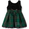 The Children’s Place,and Toddler Short Sleeve Dressy Dress(Spruceshad Plaid Velour)