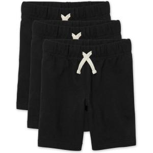 French Terry Casual Shorts(Black 3 Pack)