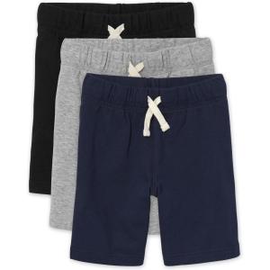 French Terry Casual Shorts(Black/H Grey/Navy 3 Pack)