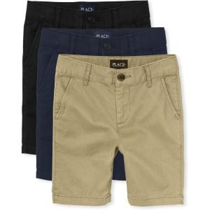 Stretch Chino Shorts(Flax/New Navy/Black 3-pack)