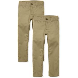 Stretch Straight Chino Pants,multipacks(Flax 2 Pack)