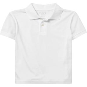 The Children’s Place Boys’ Multipack Short Sleeve Soft Jersey Knit Polos(White)